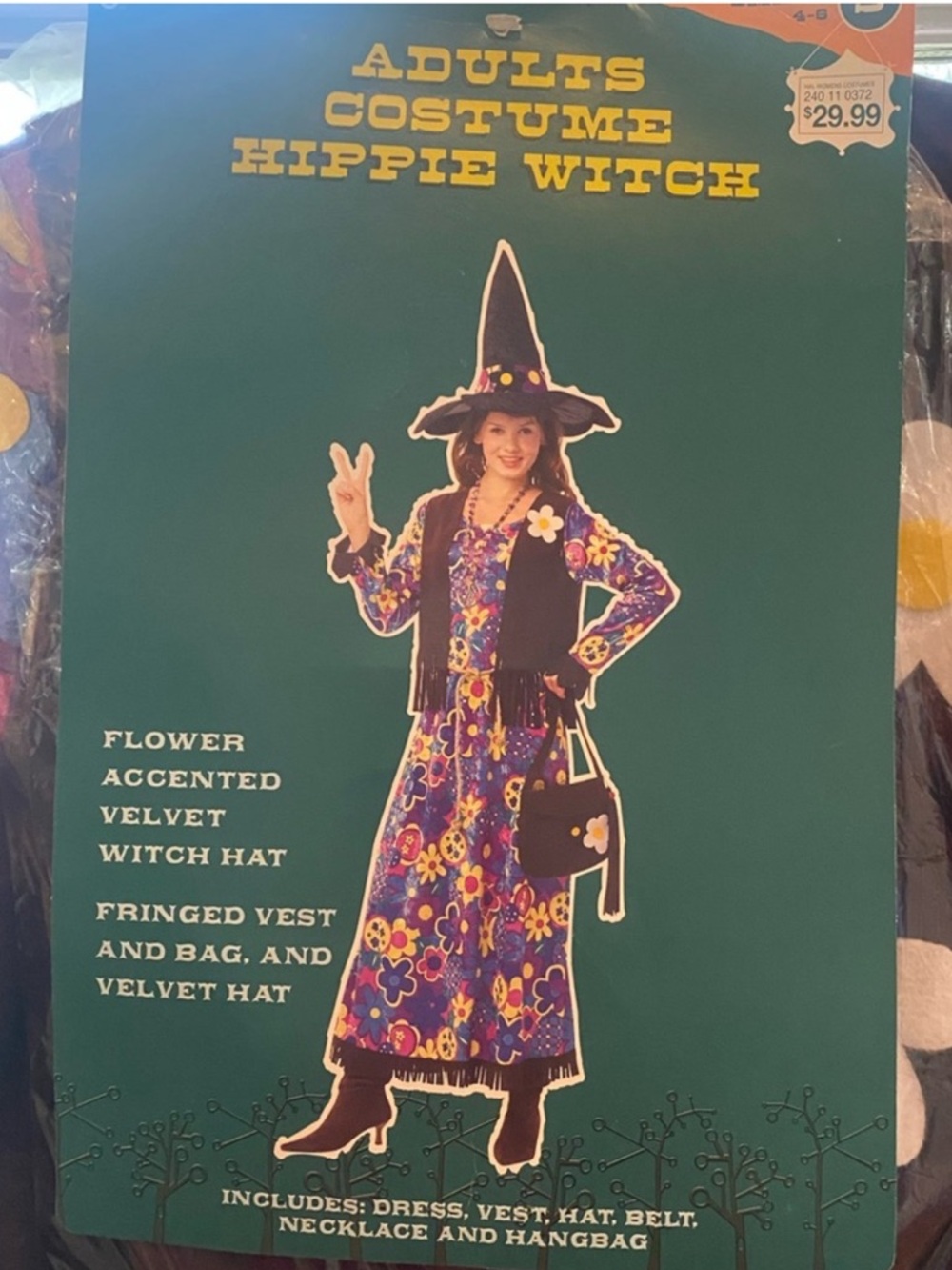 Adult Costume Hippie Witch S (4-6) NWT
Dress $30